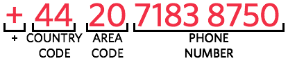 how do i write my uk mobile number with area code