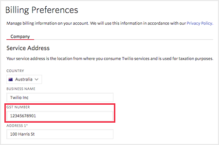 twilio pricing australia